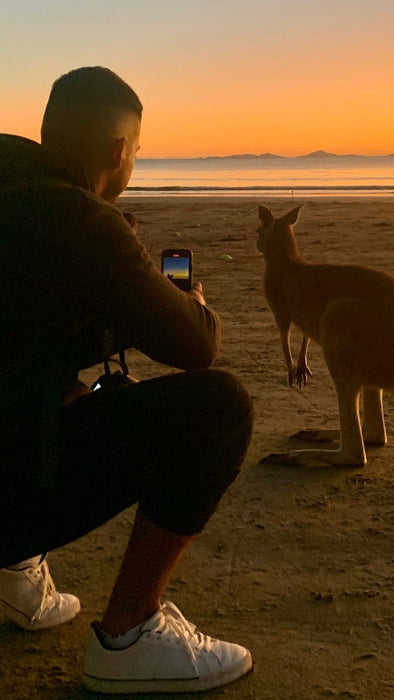 Beach Sunrise With The Wallabies - We Wander